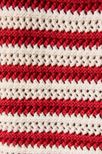 CROCHET TWO-TONE SWEATER SHORTS