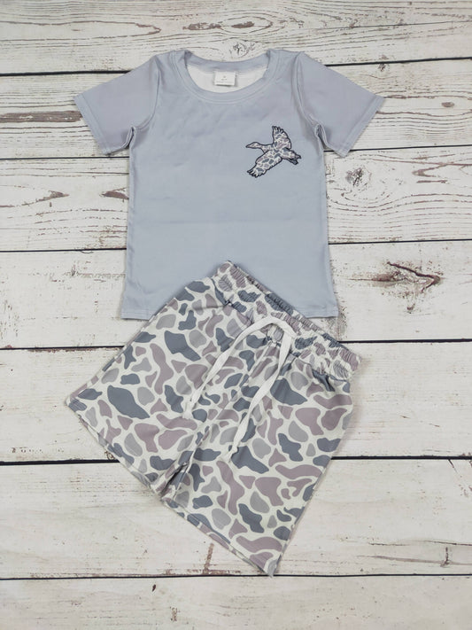 Boys Grey Duck Camouflage Set