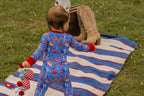 Red, White & Cozy Convertible Footies