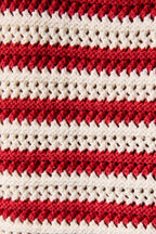 CROCHET TWO-TONE KNIT SWEATER TANK