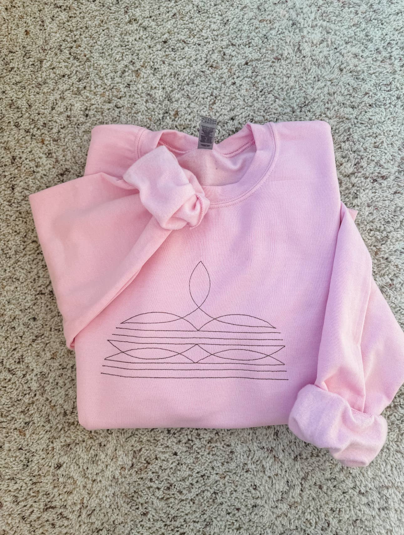 Boot Stitched Embroidered Sweatshirt