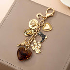 WESTERN HEART CROSS HAT BOOT HEART BAG CHARM