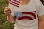 4th of July Flag Applique Boy Top and Shorts Set