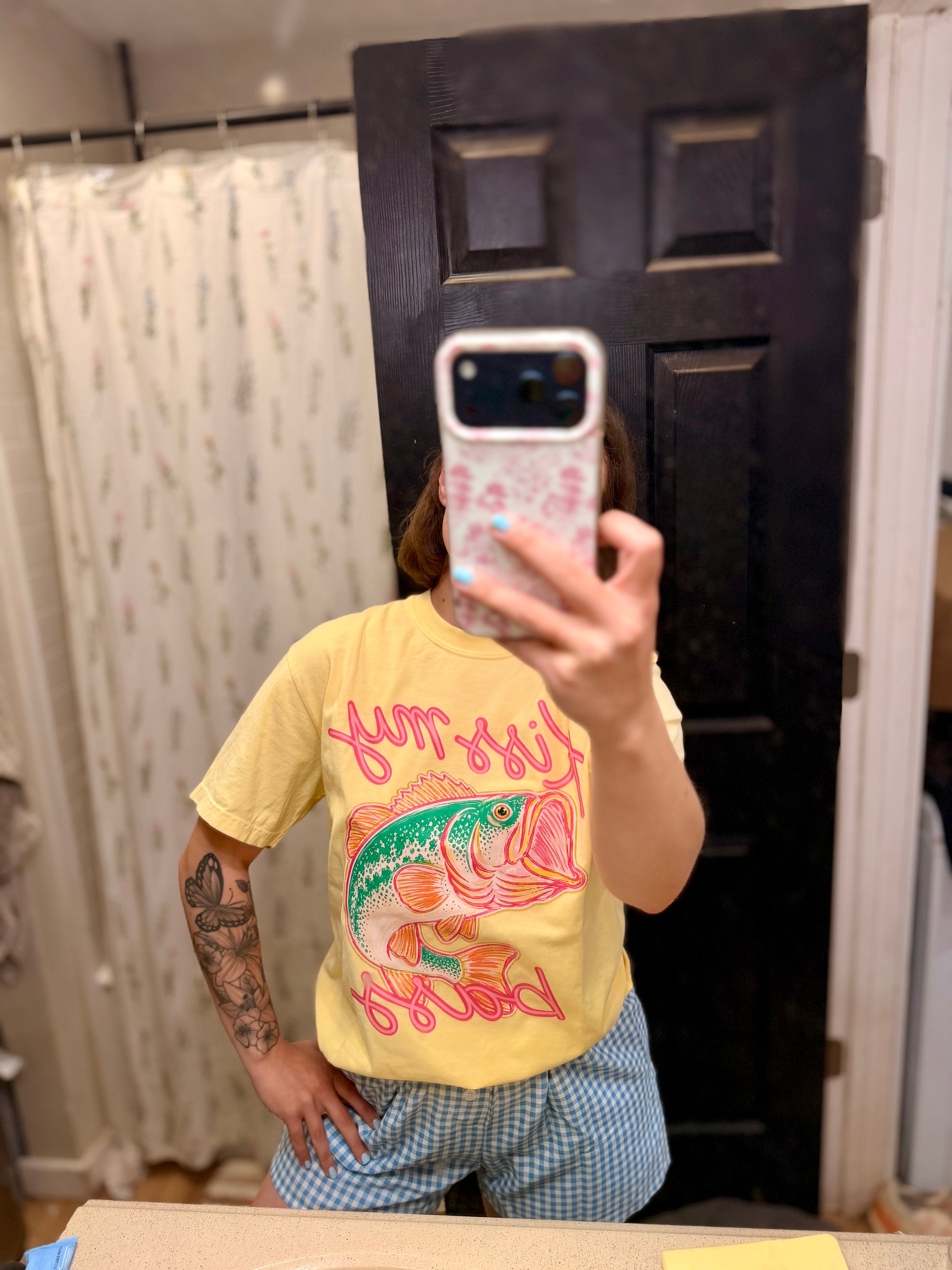 Kiss My Bass Graphic Tee on Butter