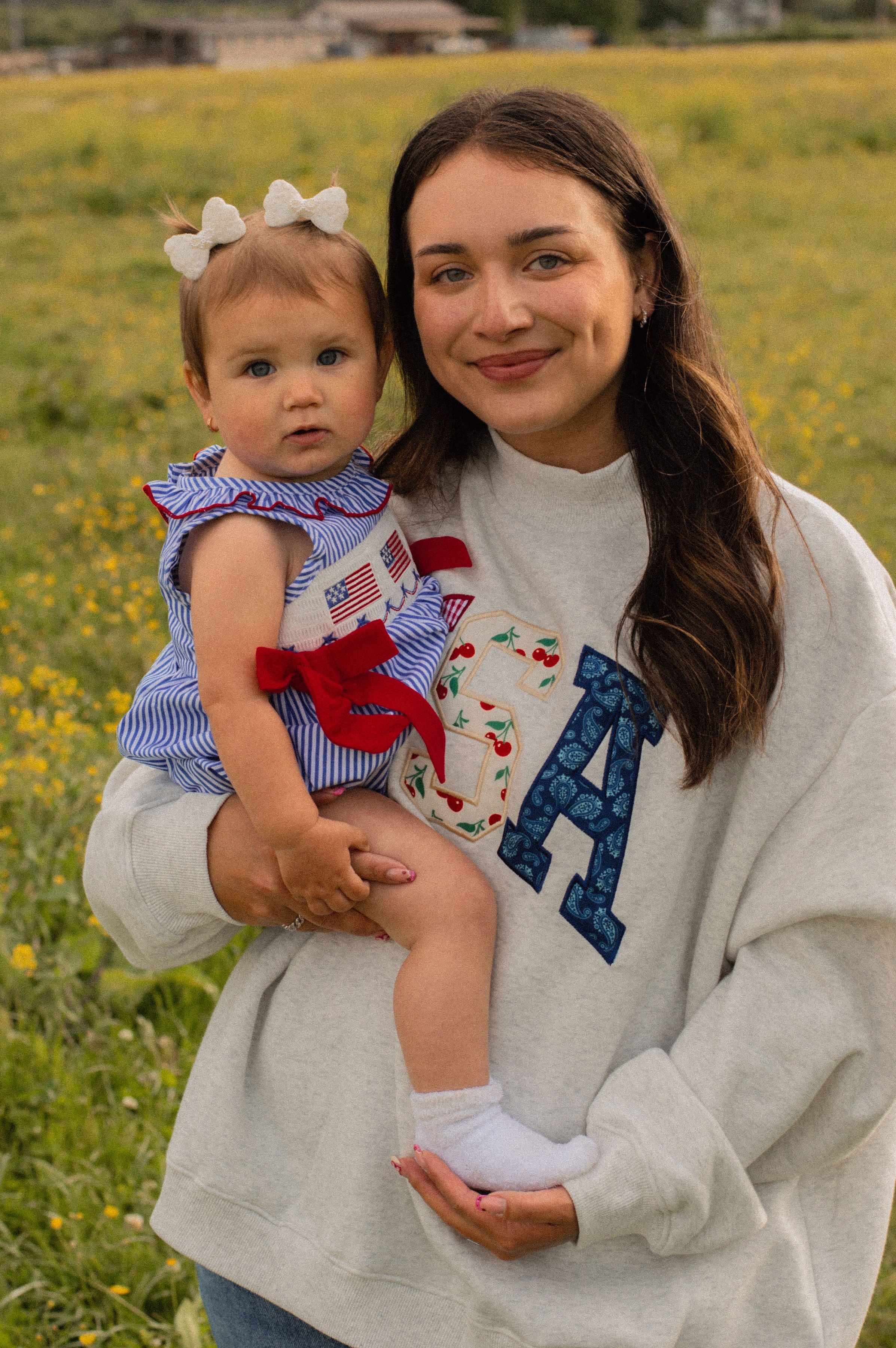 USA Embroidered Mockneck