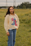 AMERICAN DREAM BOOTS EMBROIDERED CREW