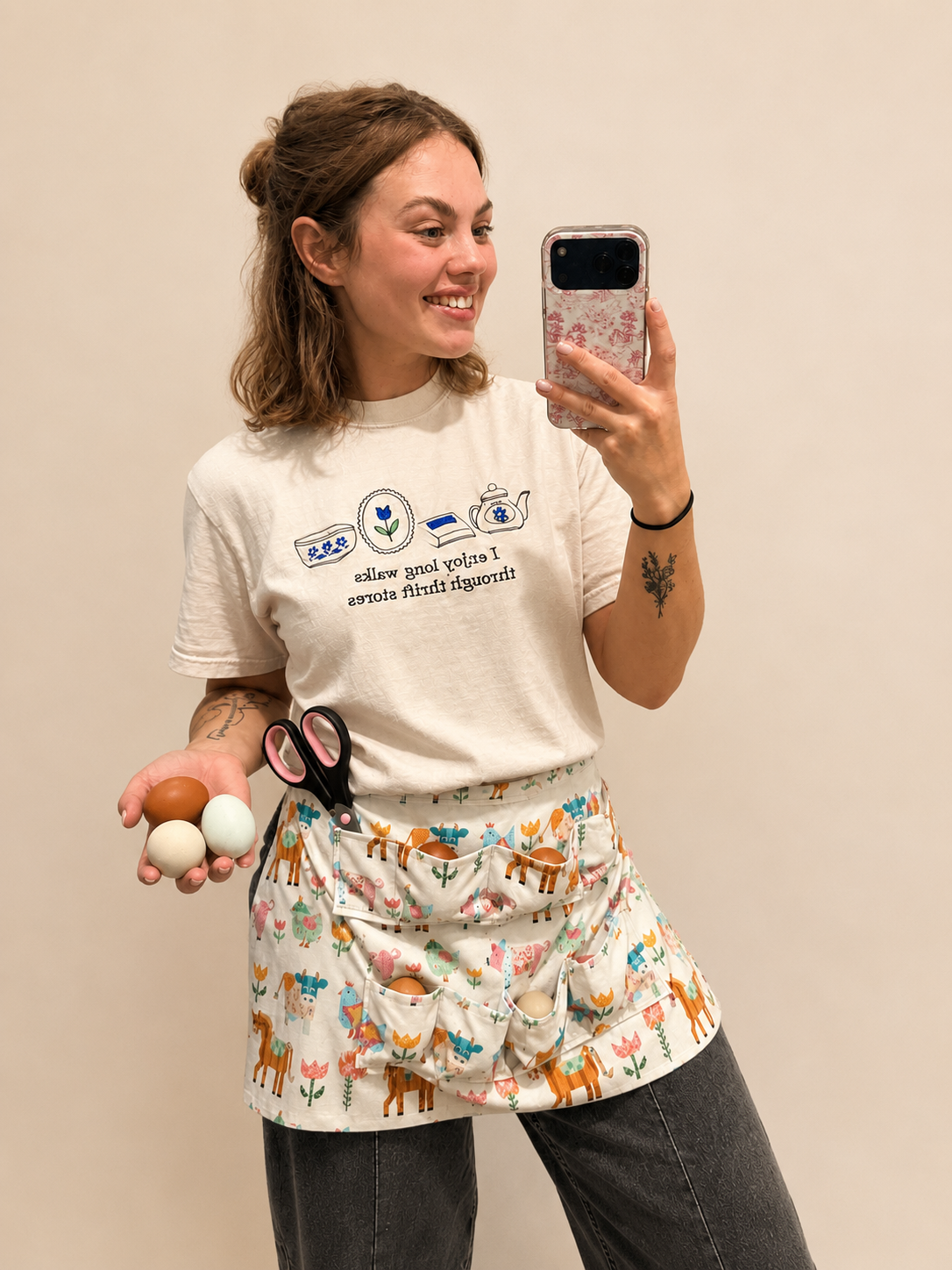 Handmade Egg Gathering Apron