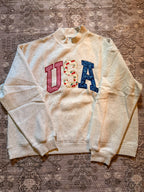 USA Embroidered Mockneck