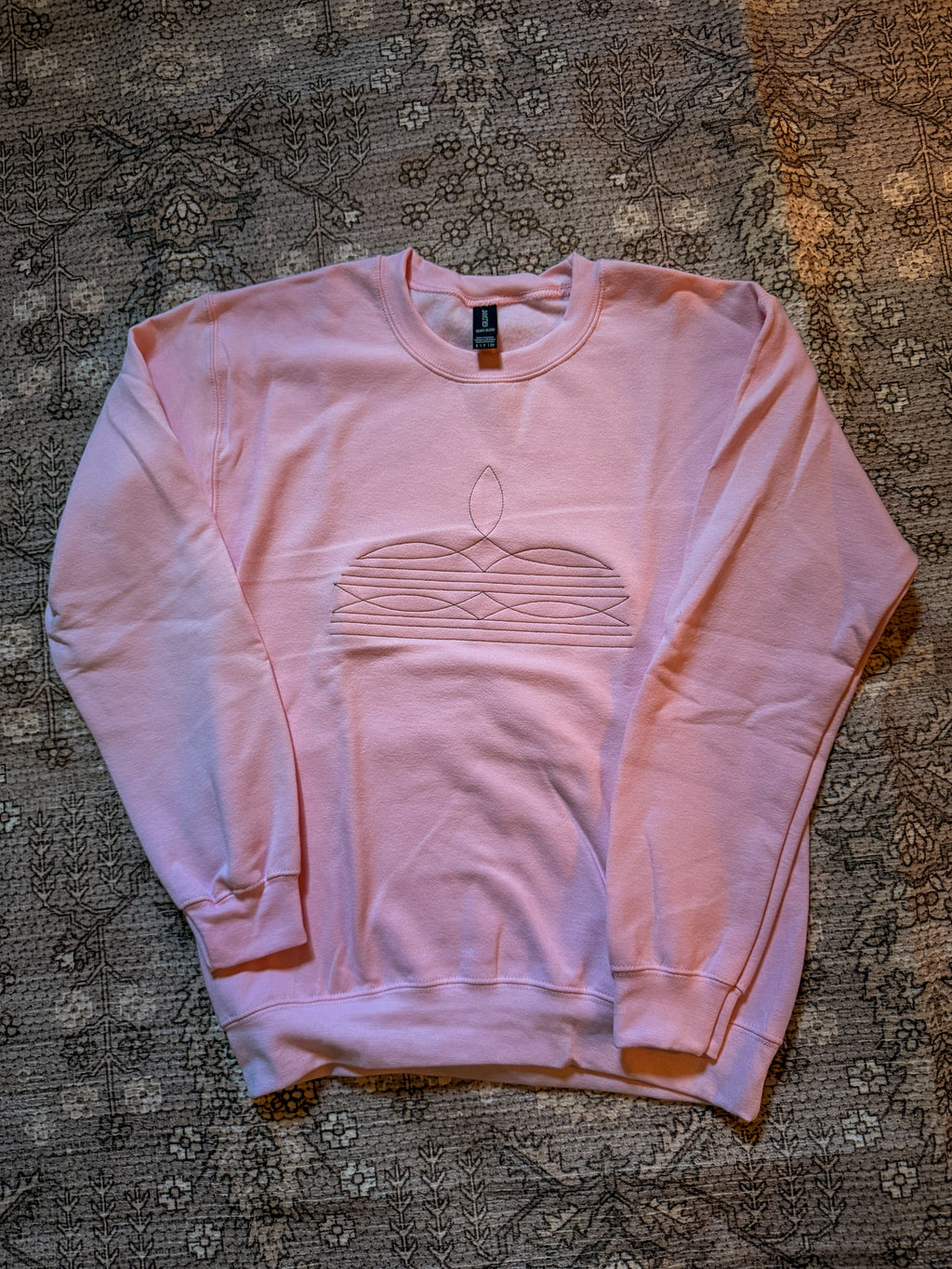 Boot Stitched Embroidered Sweatshirt