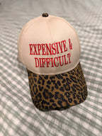 Red Dahlia EXPENSIVE & DIFFICULT Leopard Contrast Brim Cap