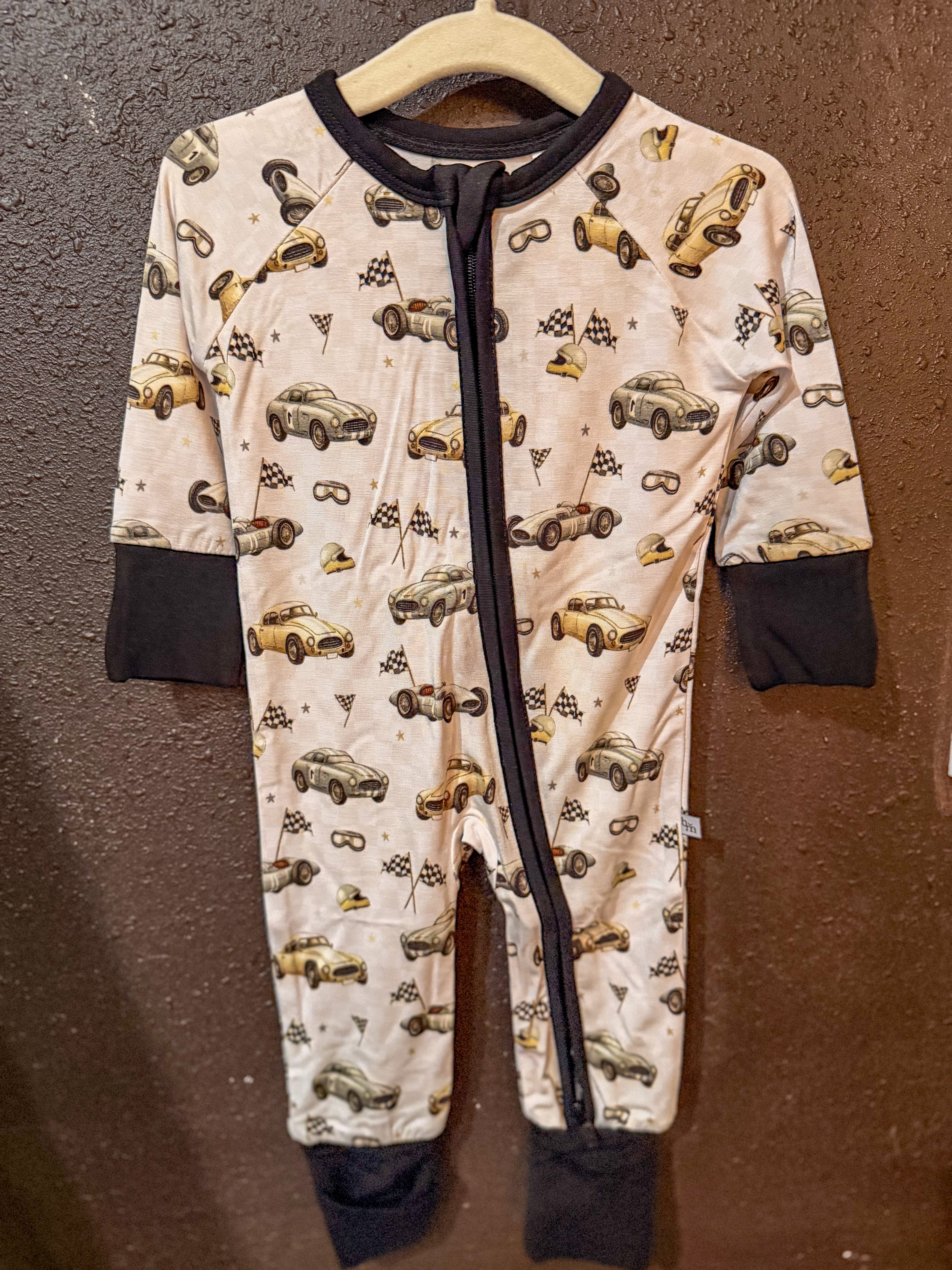 Race Car | Bamboo Zipper Pajamas
