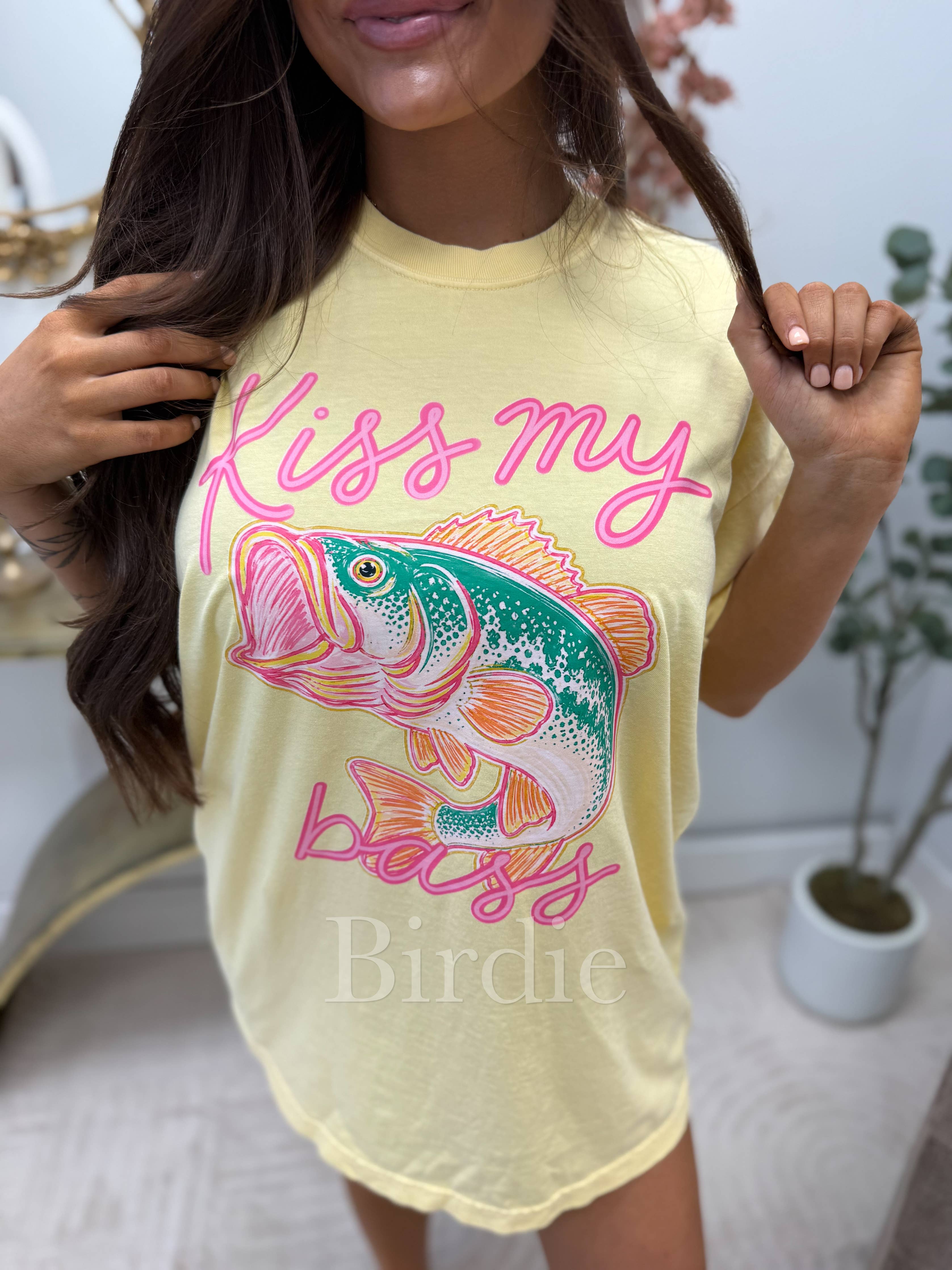 Kiss My Bass Graphic Tee on Butter