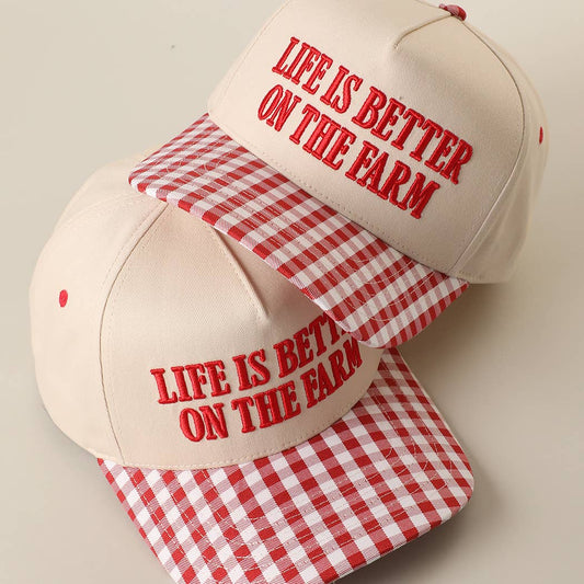 Life is Better on The Farm Trucker Hat