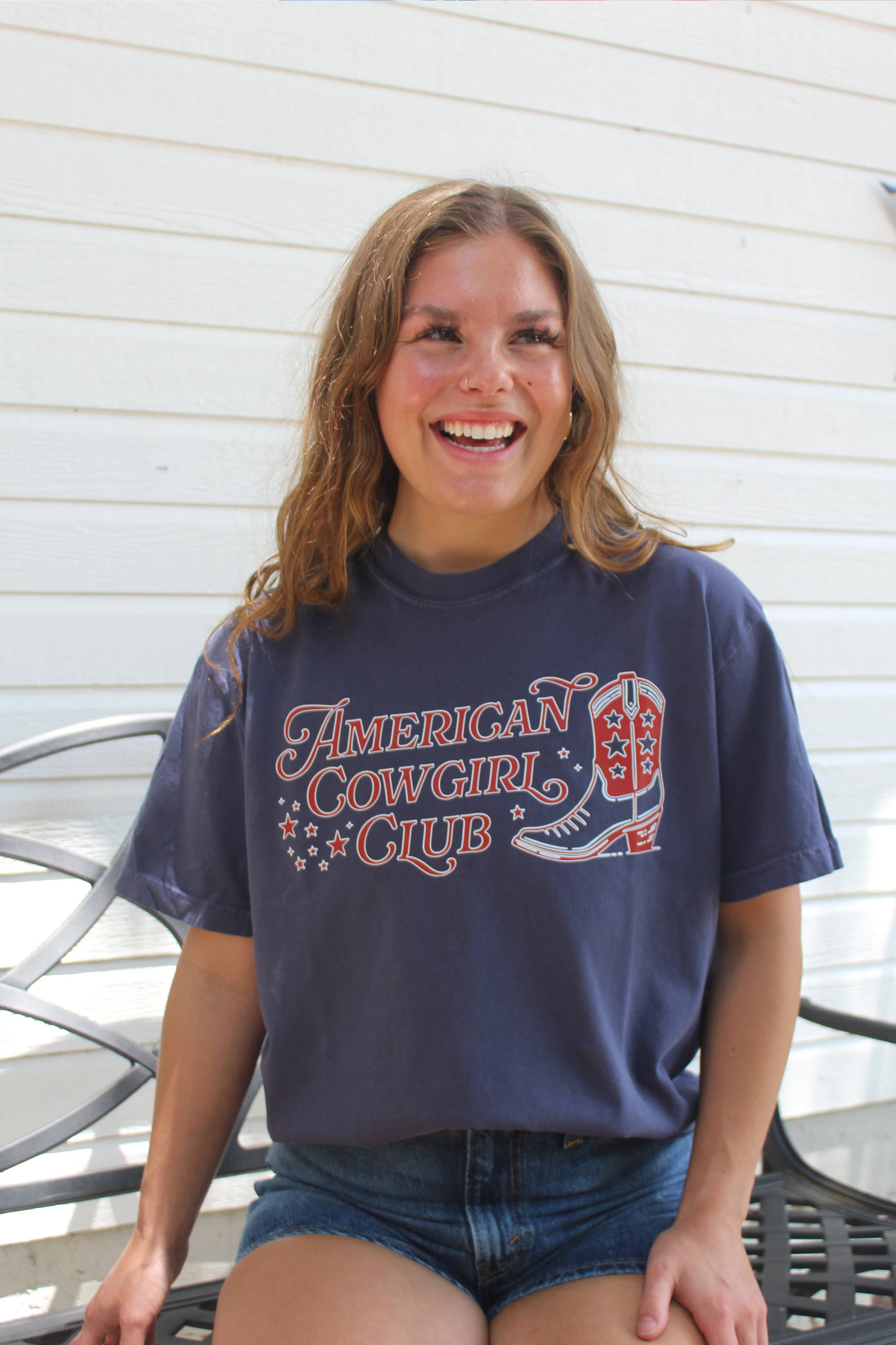 AMERICAN COWGIRL CLUB GRAPHIC TEE